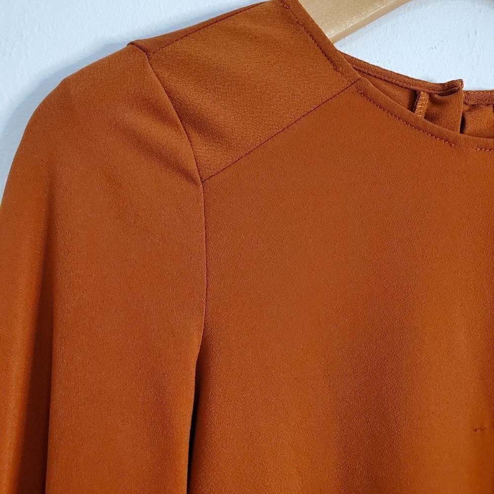 Burnt Orange Color Top Size M - Picture 5 of 10